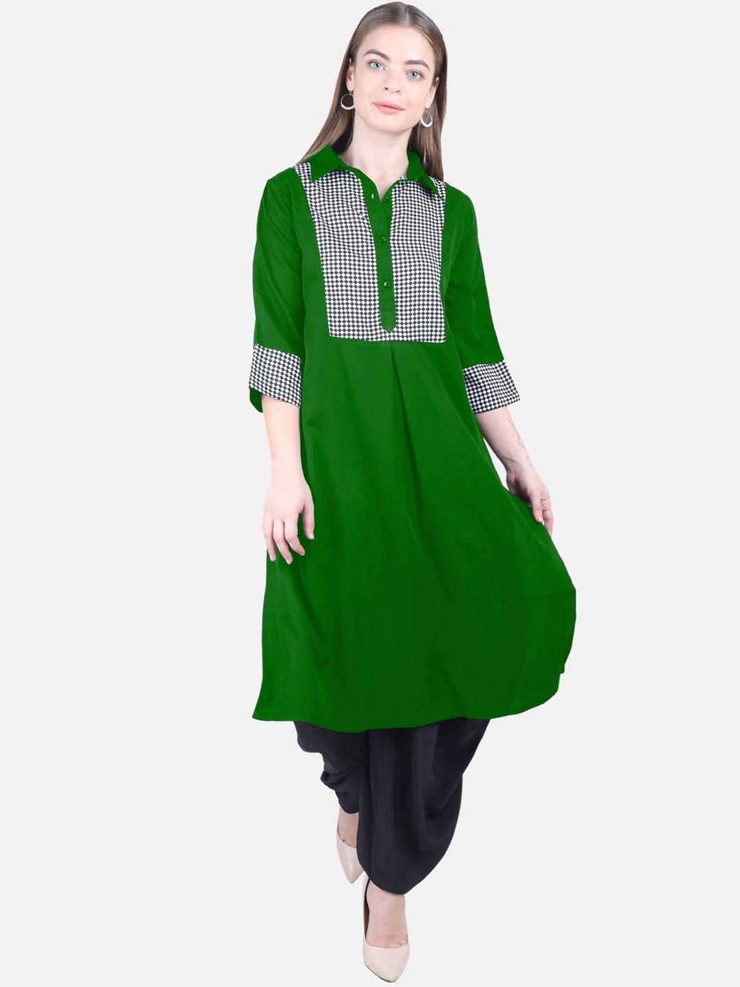 kalini women green kurta