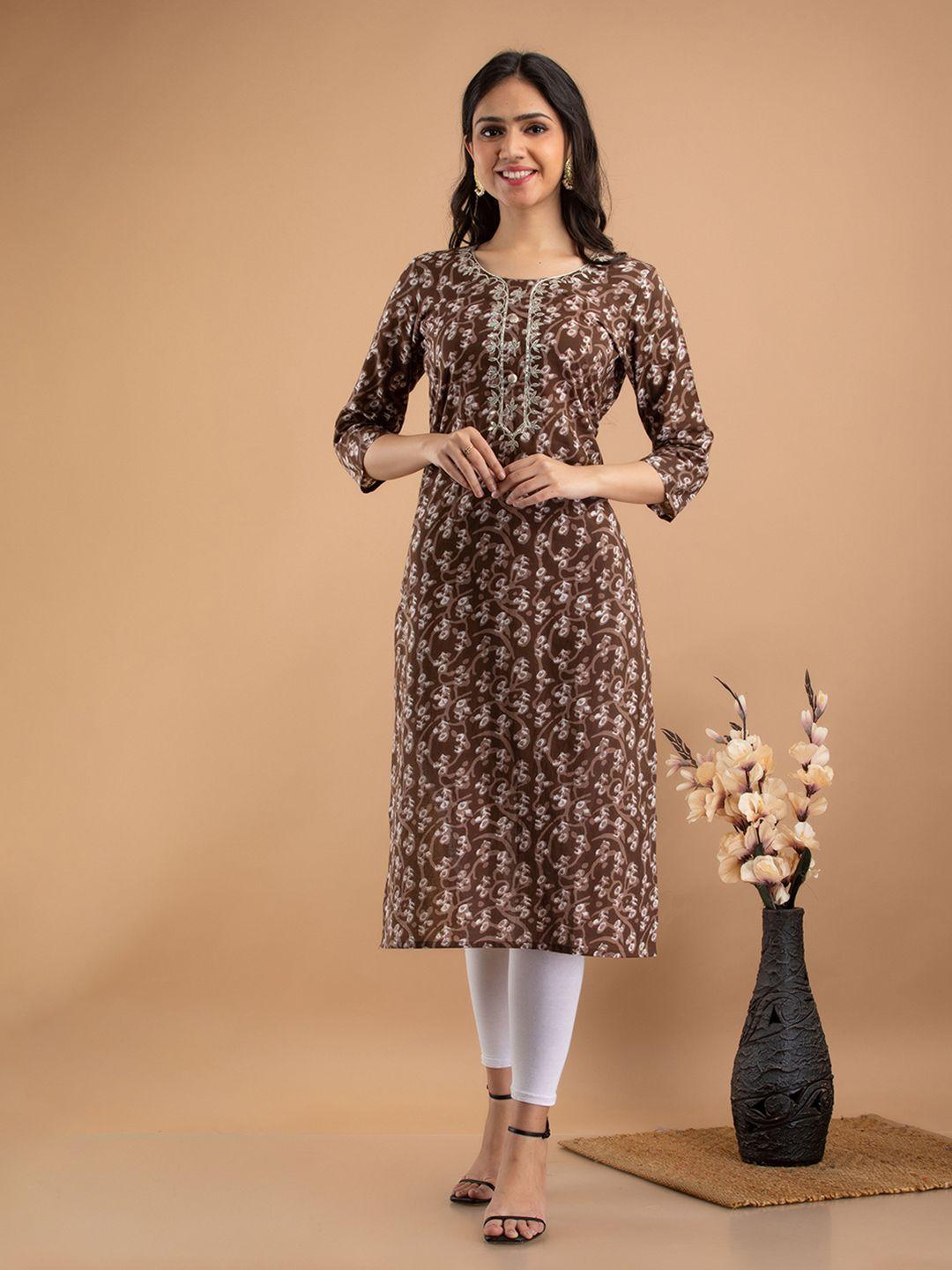 kalini women printed cotton kurta