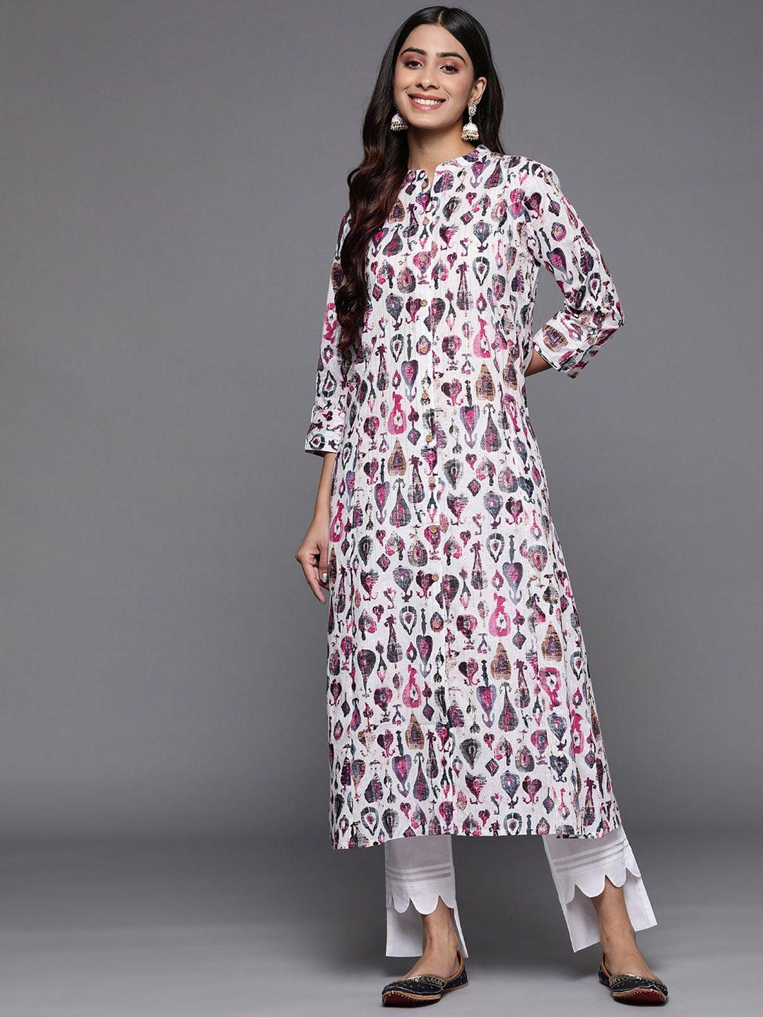 kalini women printed thread work kurta