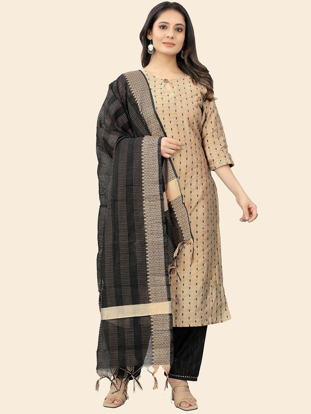 kalini women pure cotton kurta with trousers & with dupatta