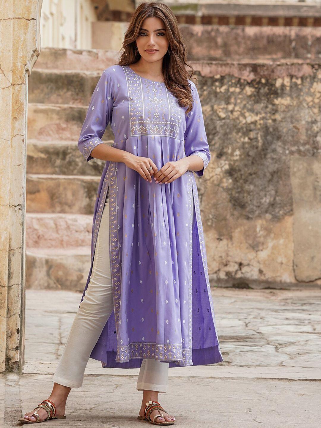 kalini women purple kurta