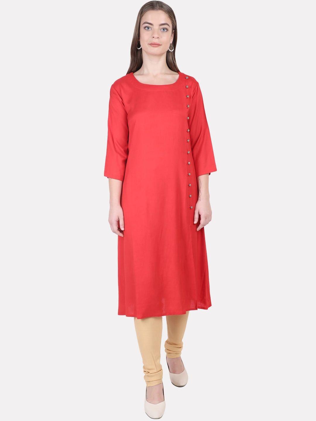 kalini women red kurta