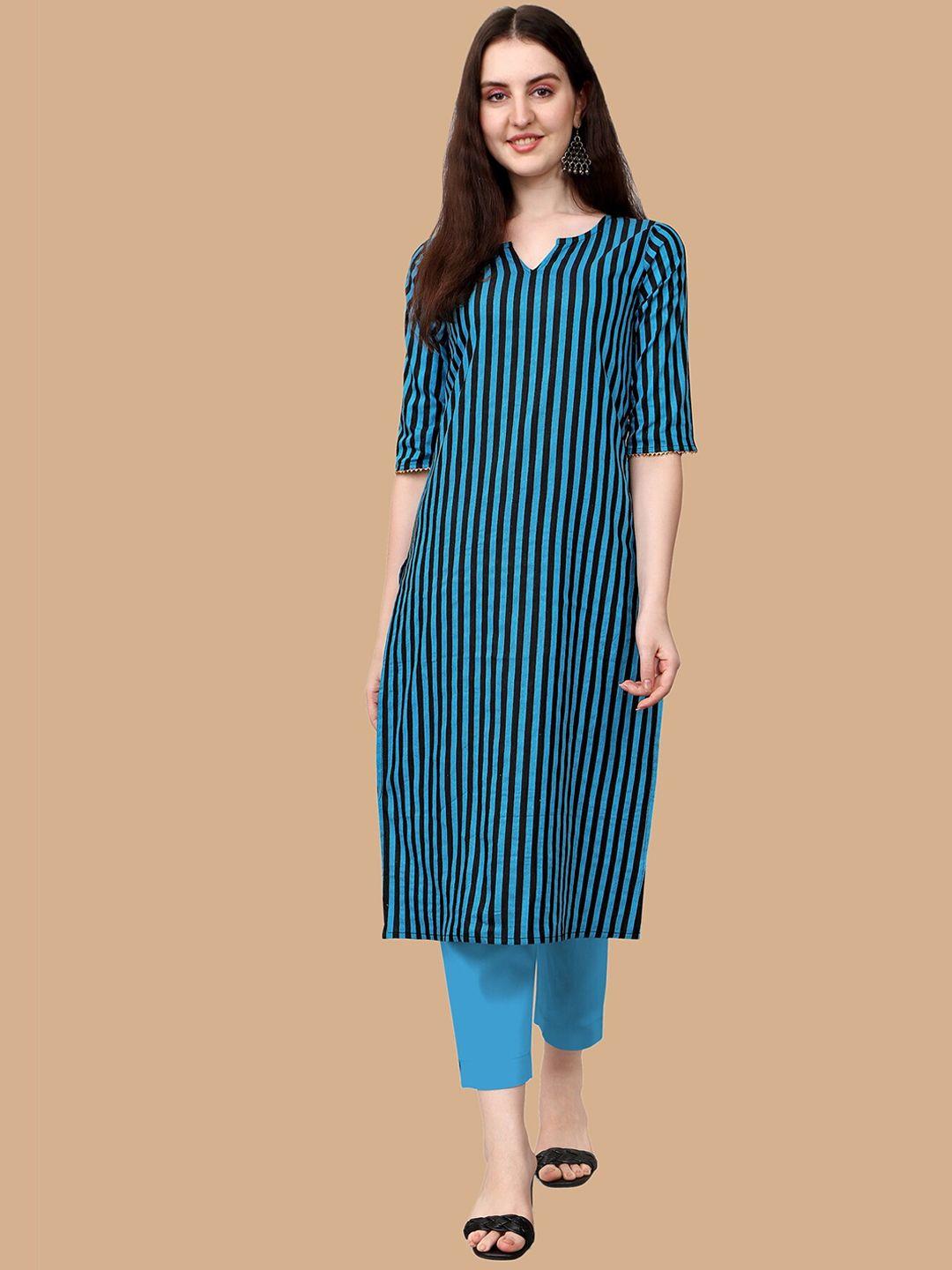 kalini women striped straight kurta