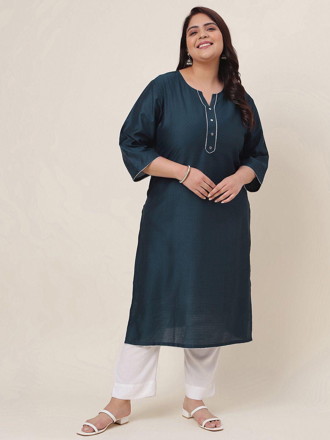 kalini women teal kurta