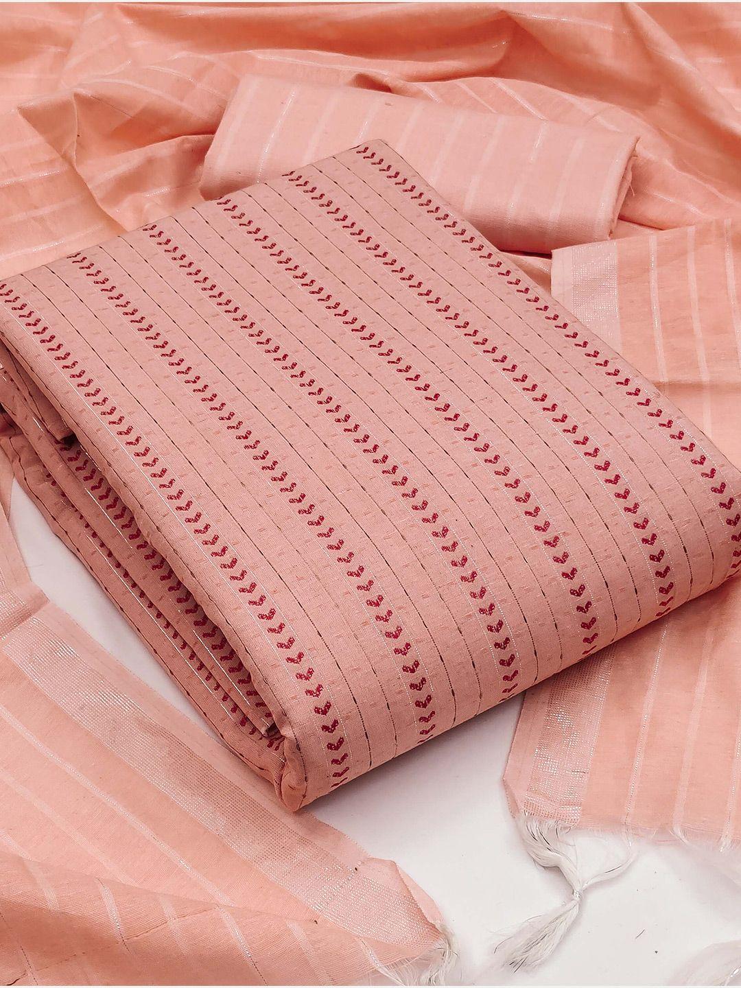 kalini woven design semi-stitched dress material