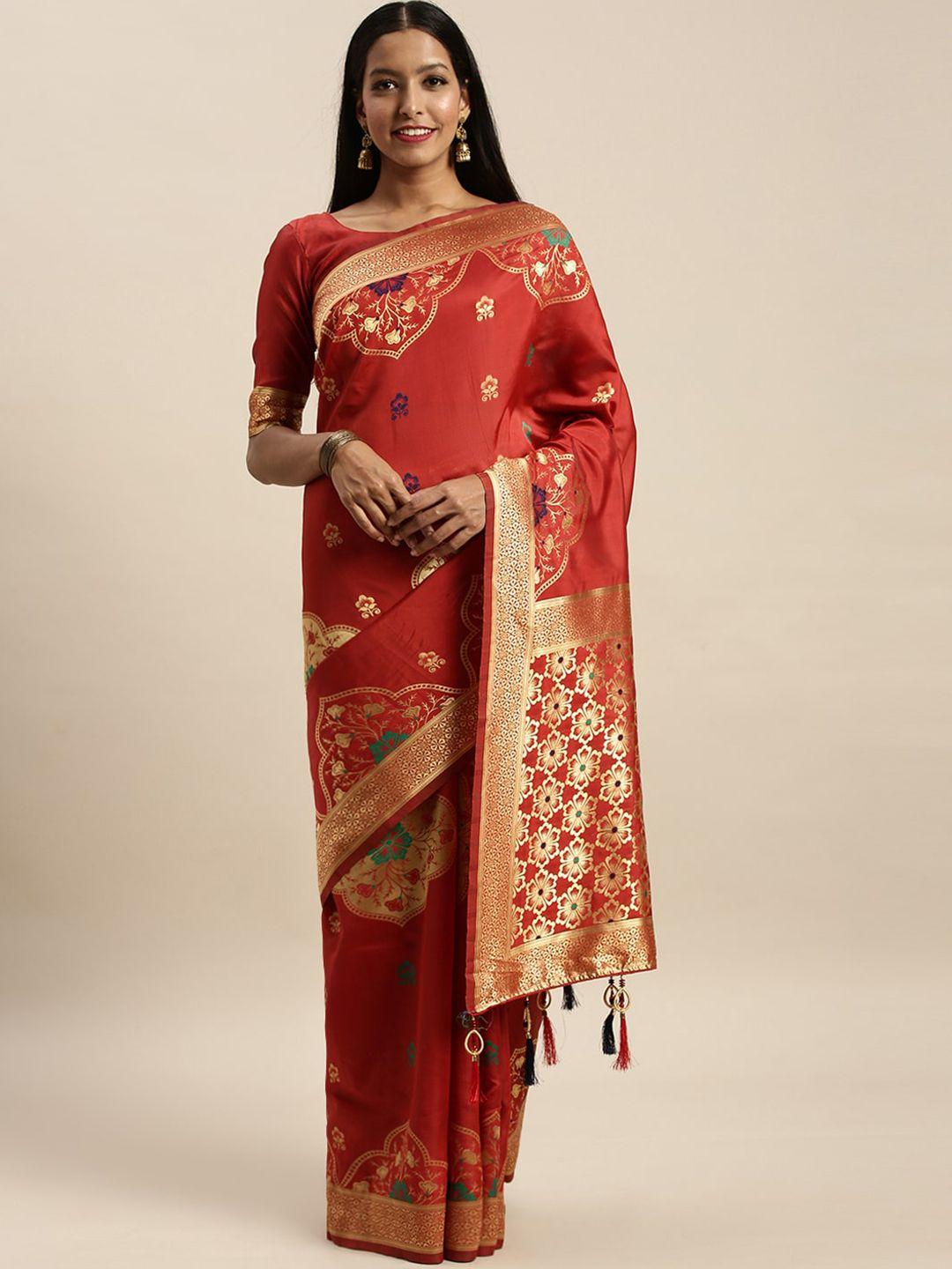 kalini woven design zari banarasi saree