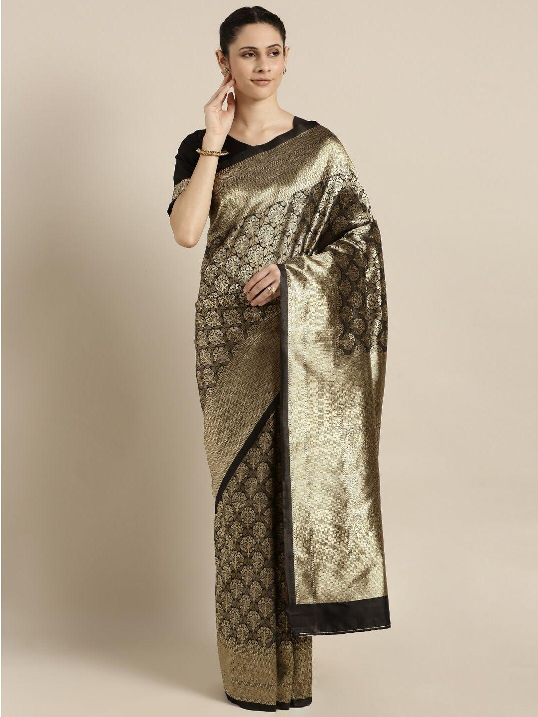kalini woven design zari silk blend heavy work saree