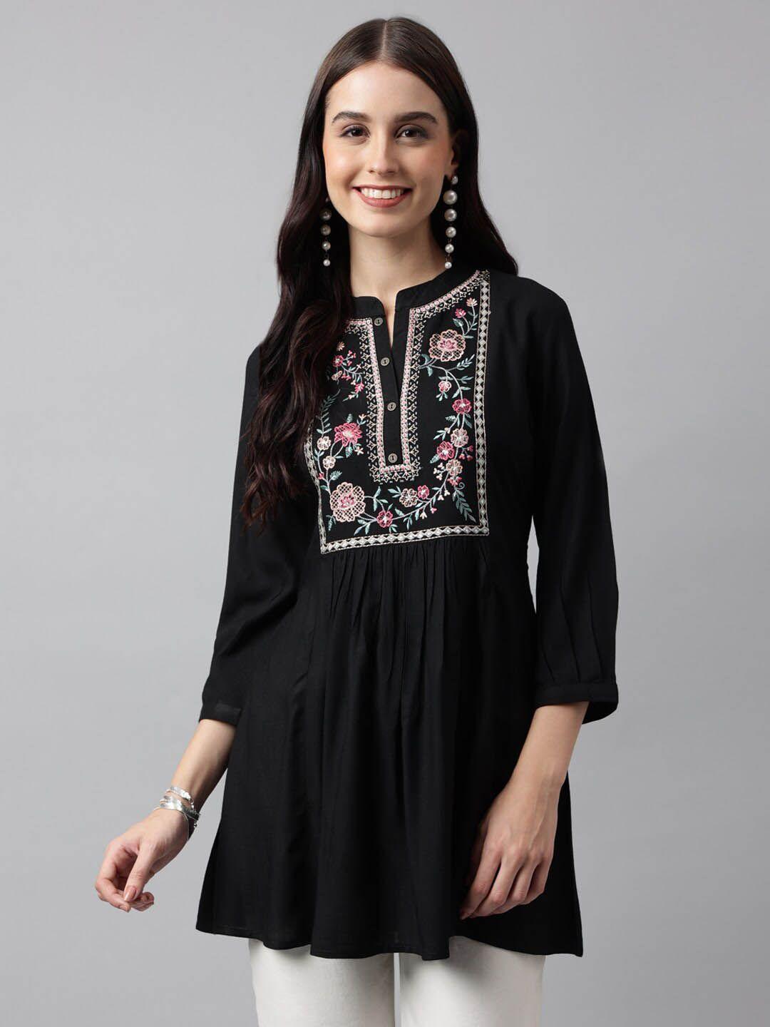 kalini yoke design embroidered a-line kurti