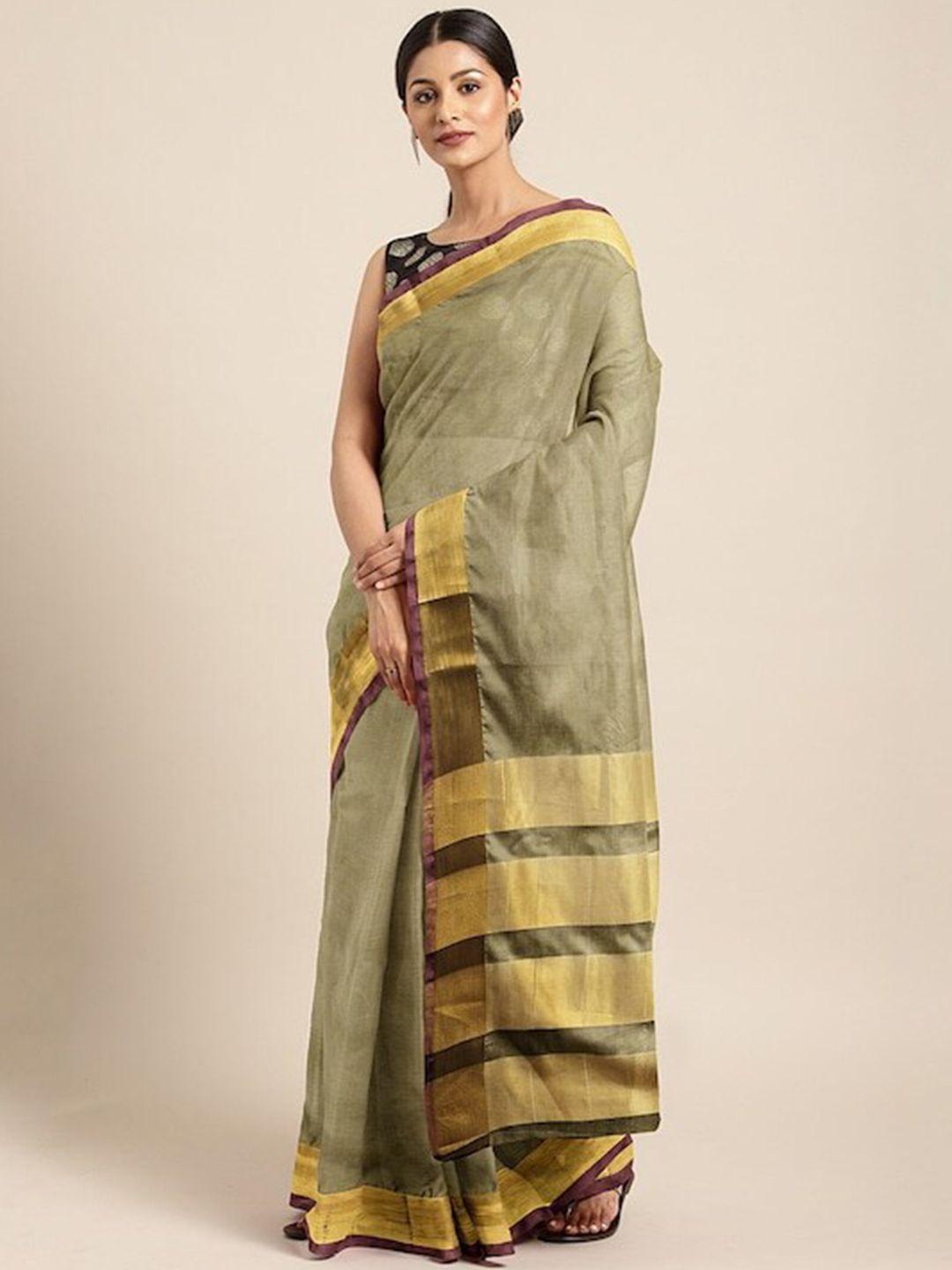 kalini zari detailed silk cotton saree