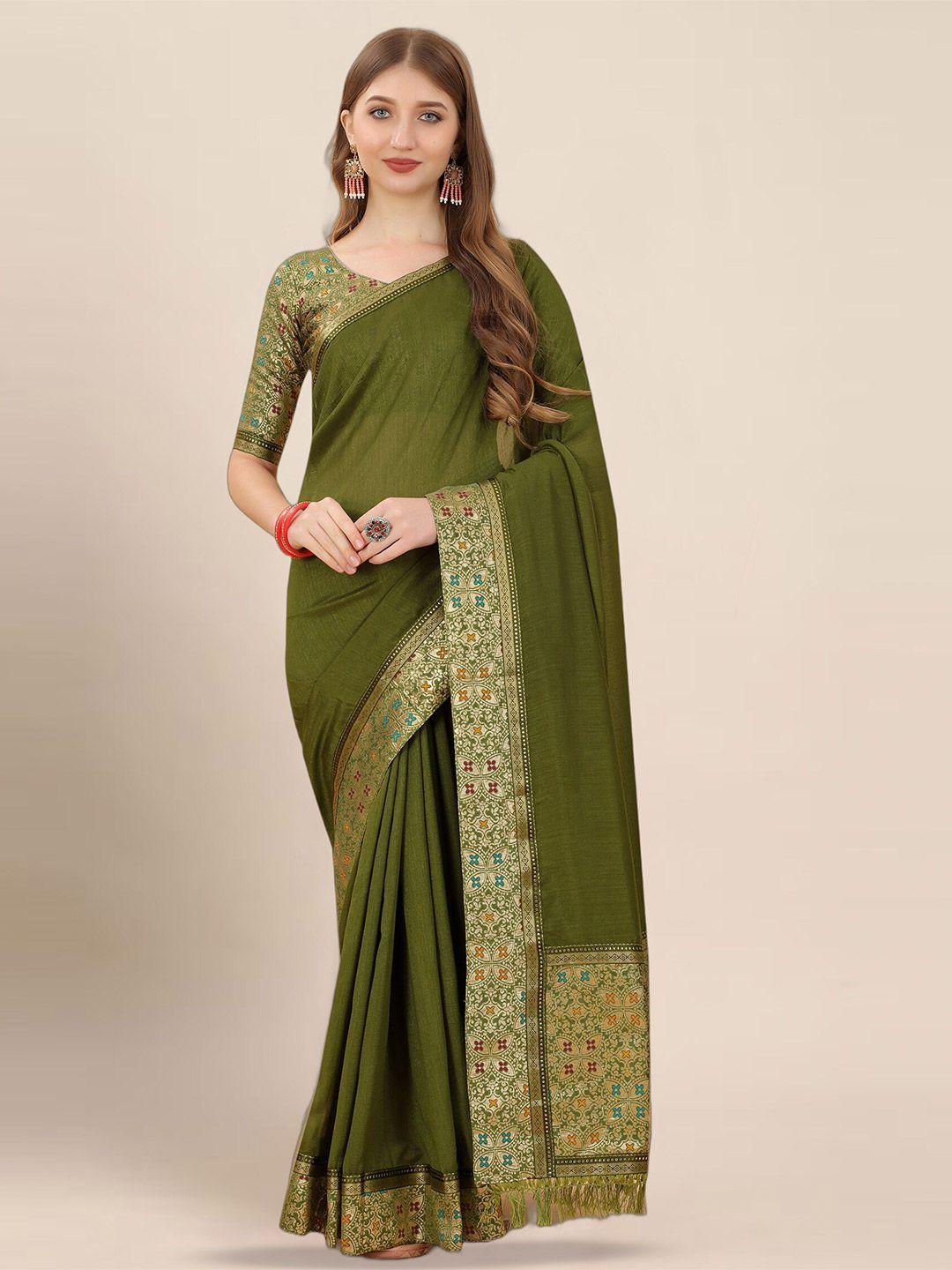 kalini zari woven design border saree