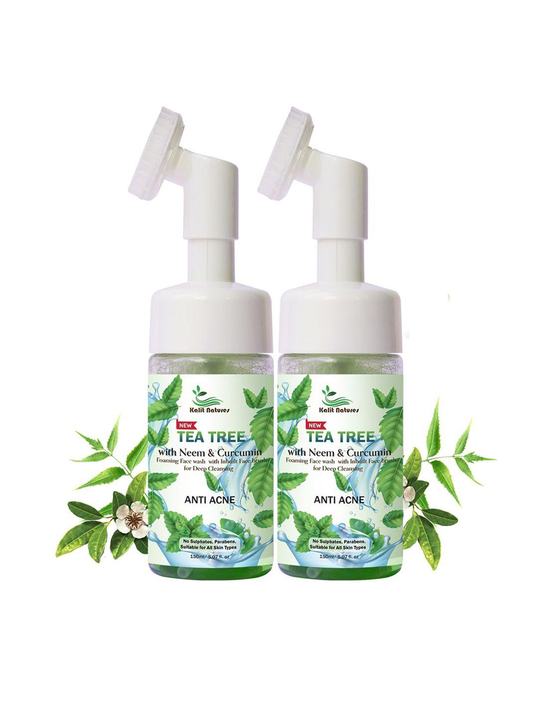 kalit natures set of 2 tea tree face wash 150ml each