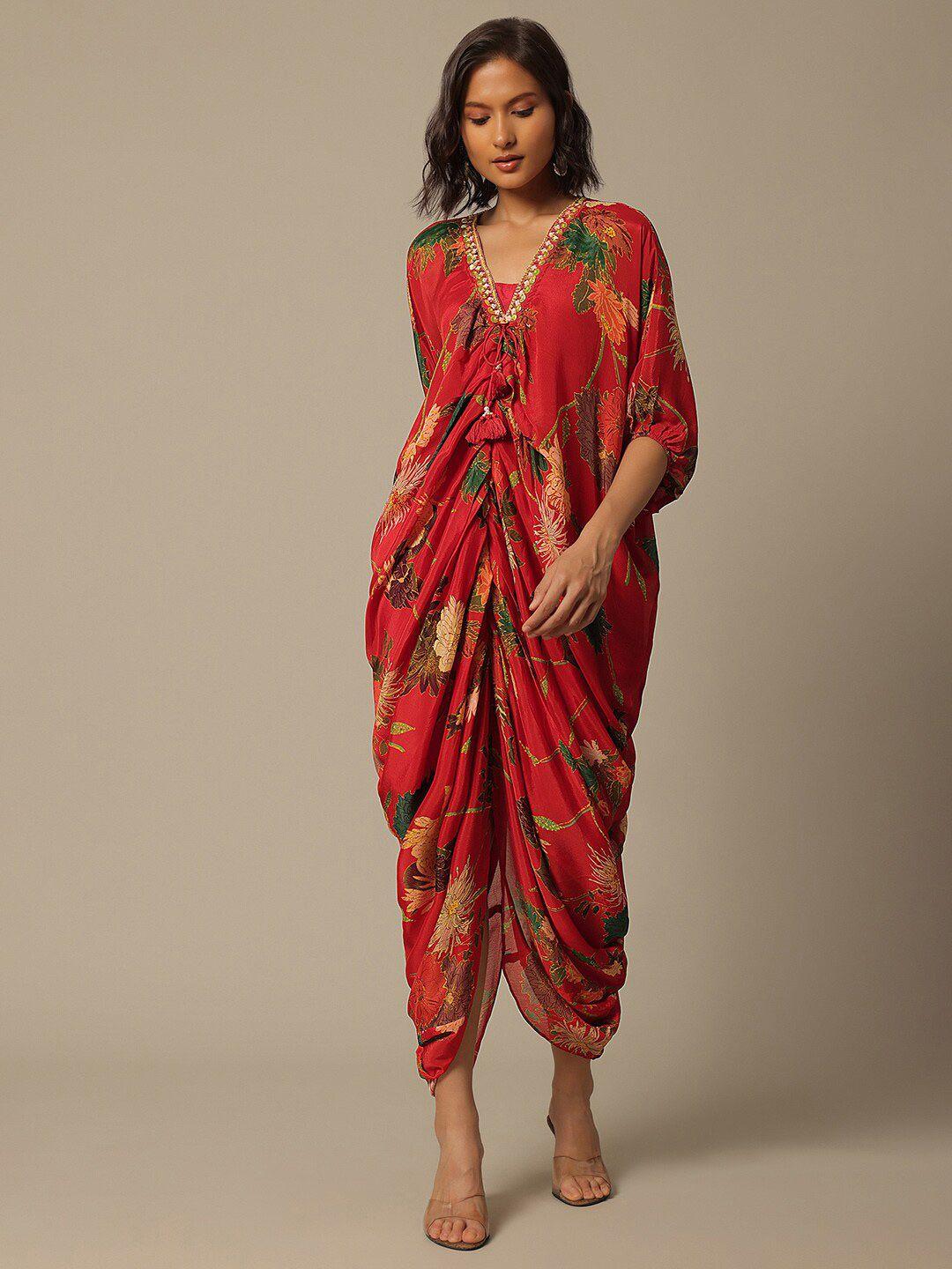 kalki fashion draped ethnic dress