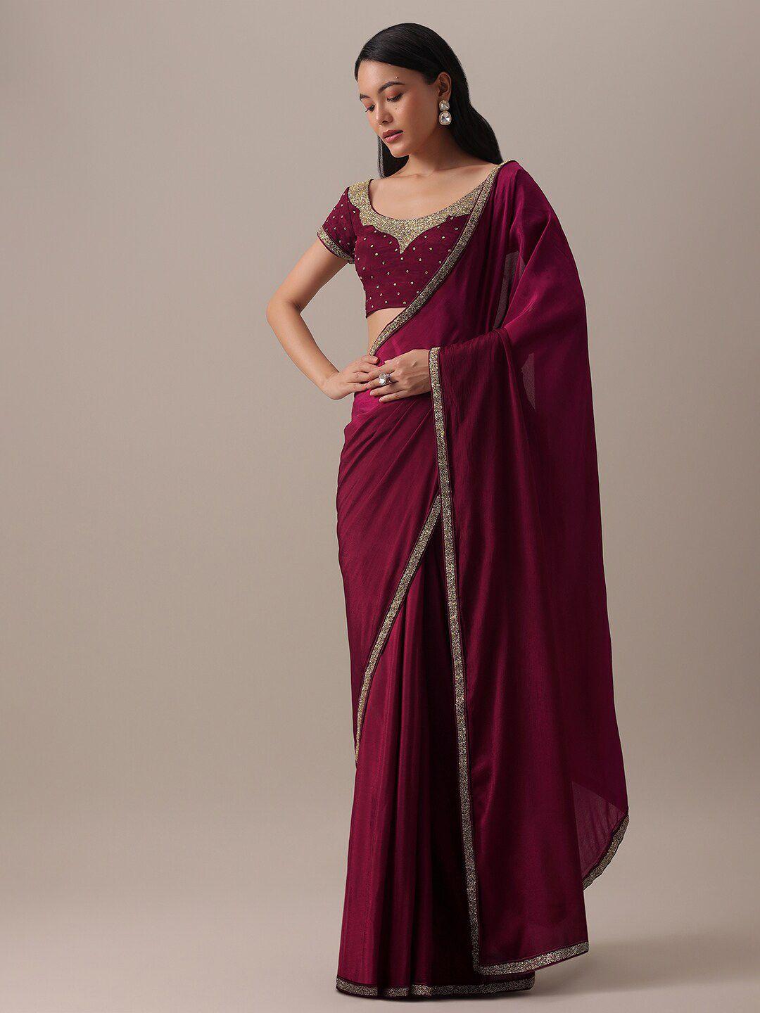 kalki fashion embroidered border saree