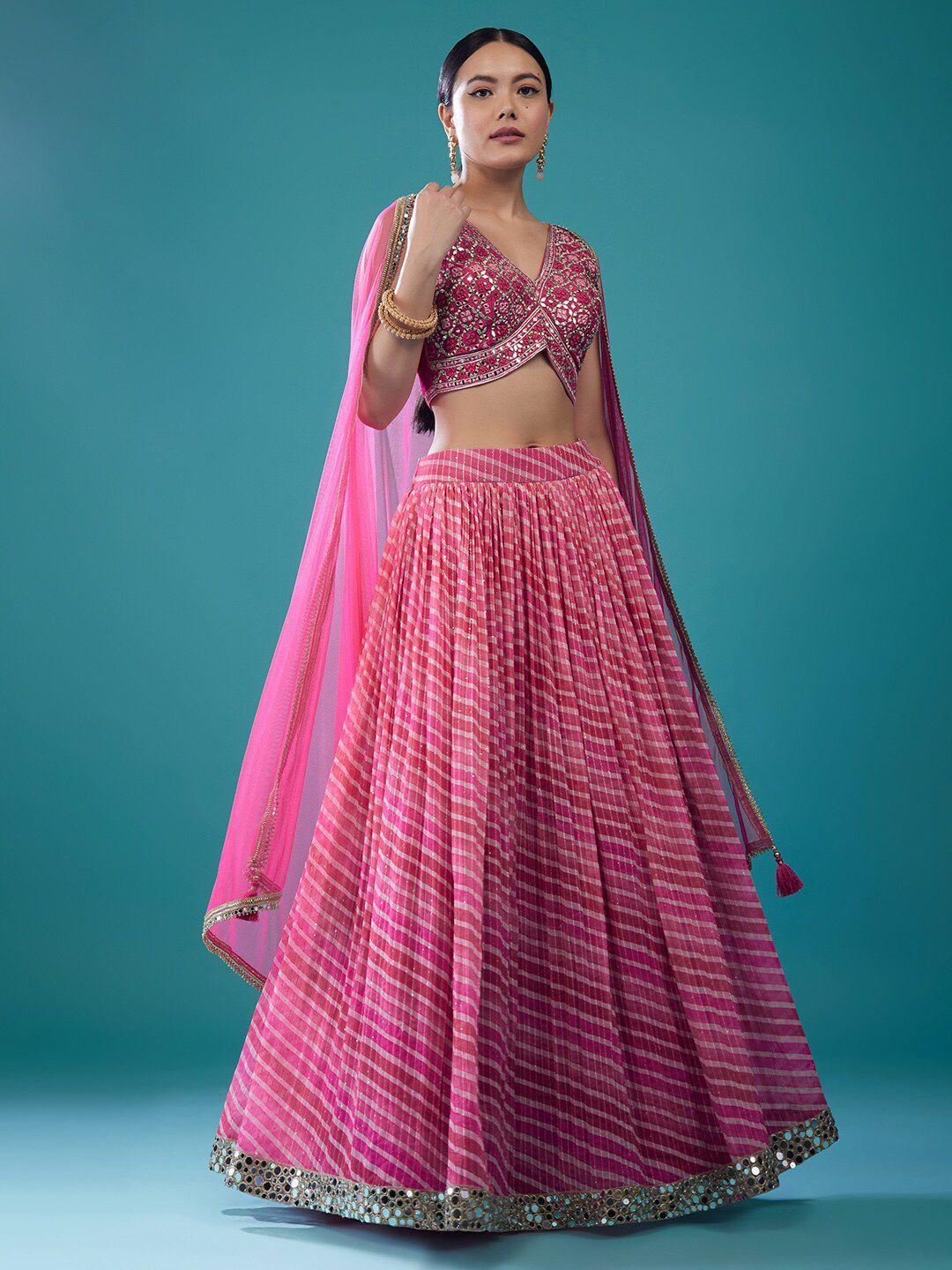 kalki fashion embroidered ready to wear lehenga & blouse with dupatta