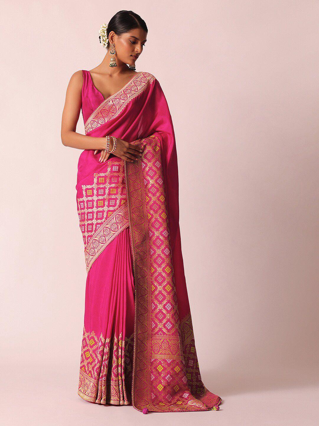 kalki fashion ethnic motifs woven design saree