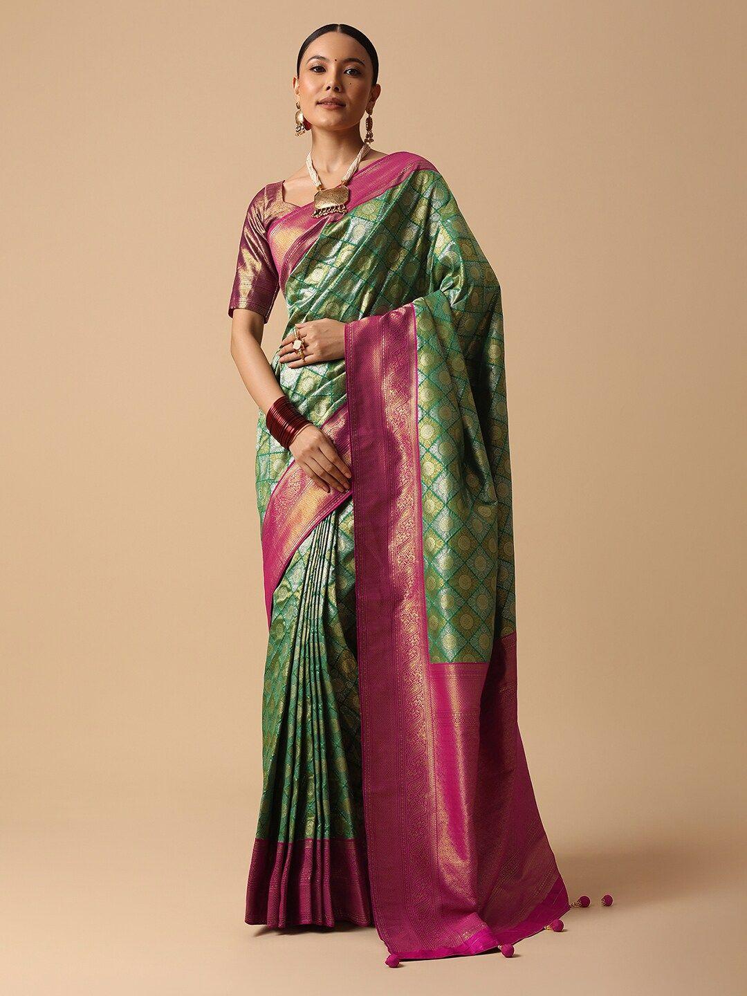 kalki fashion ethnic motifs woven design zari saree