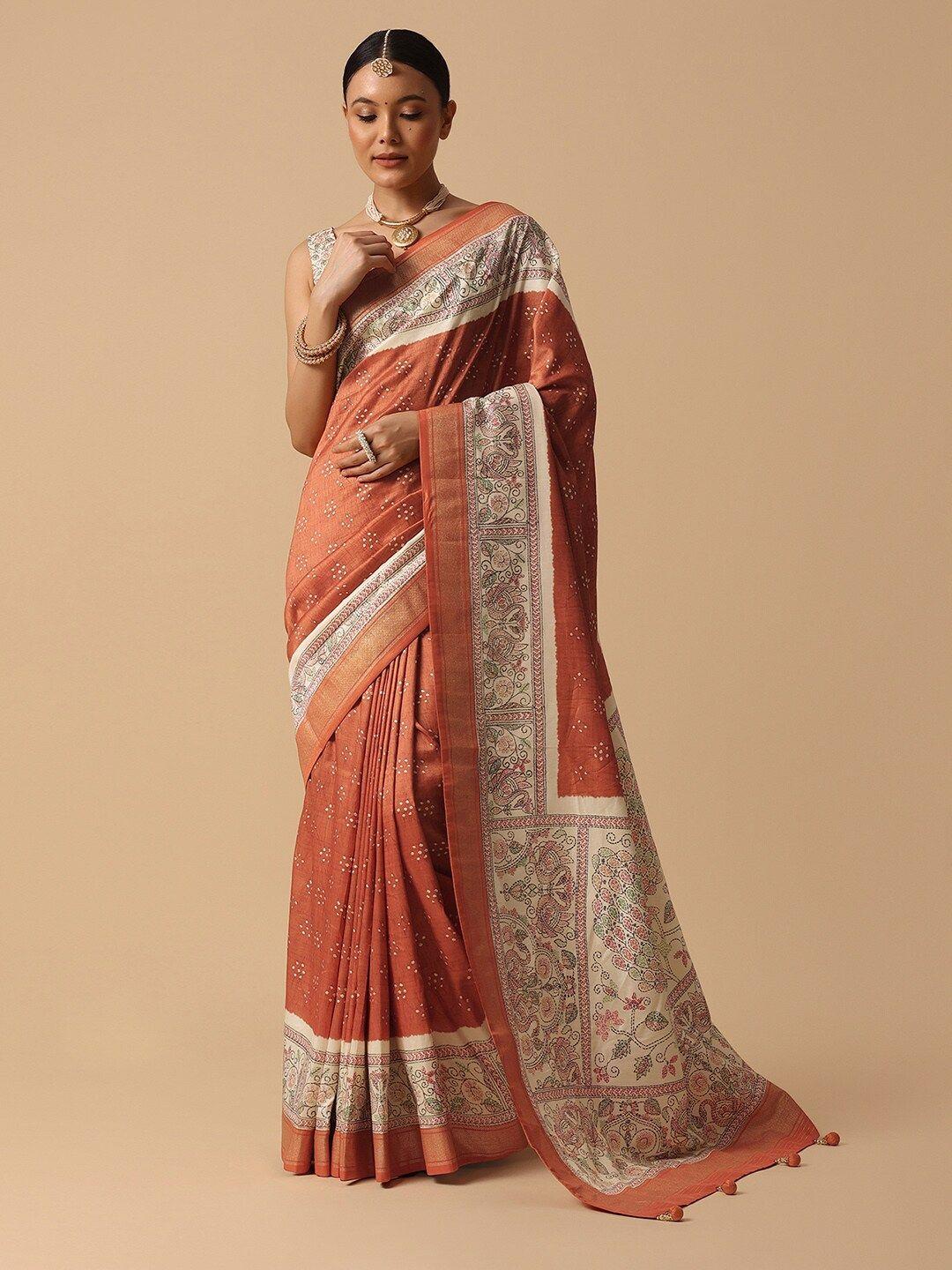 kalki fashion kalamkari digital printed saree