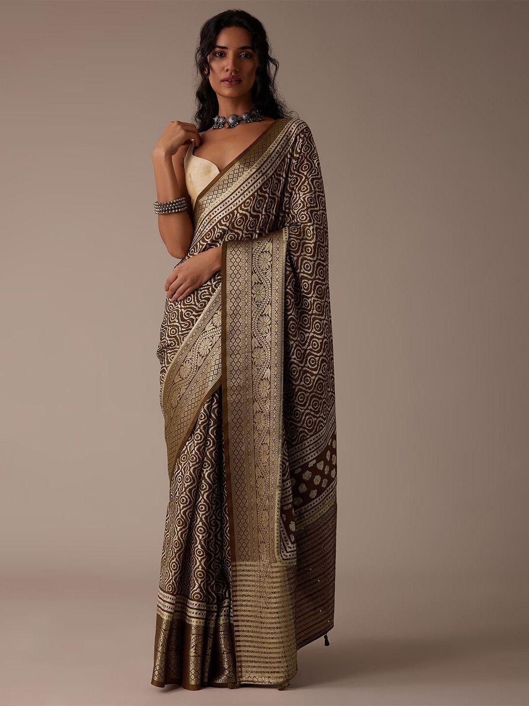 kalki fashion zari jute silk saree