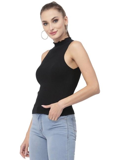 kalt black cotton top