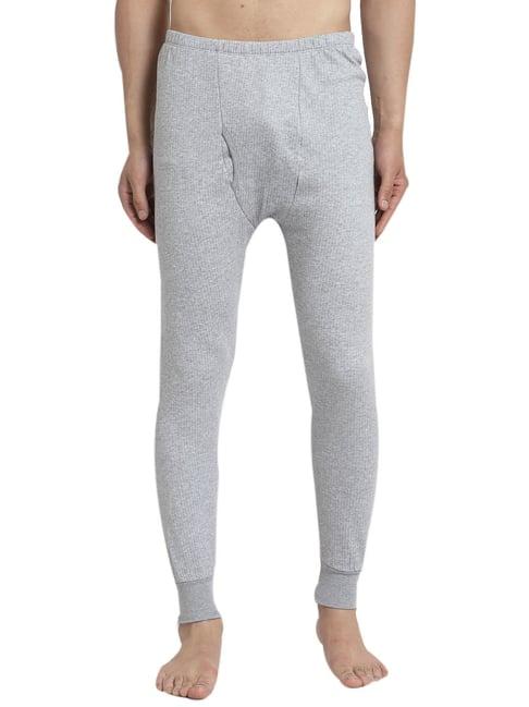 kalt light grey regular fit thermal bottoms