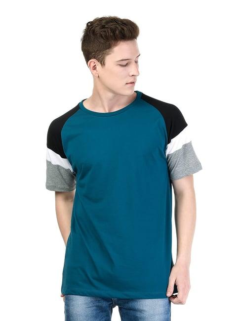 kalt teal & black crew t-shirt