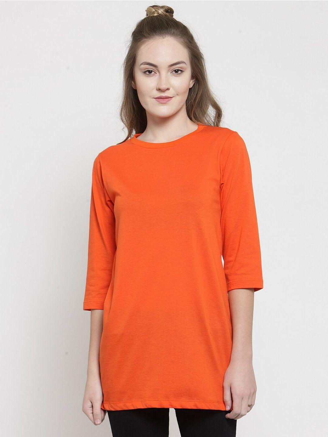 kalt women orange t-shirt