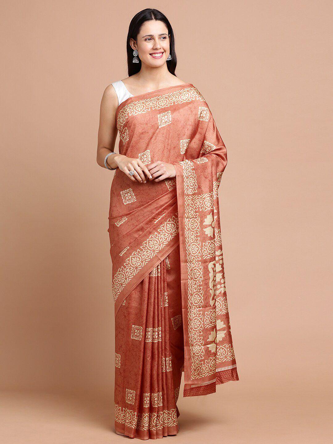 kalyan silks ethnic motifs printed silk cotton malgudi saree