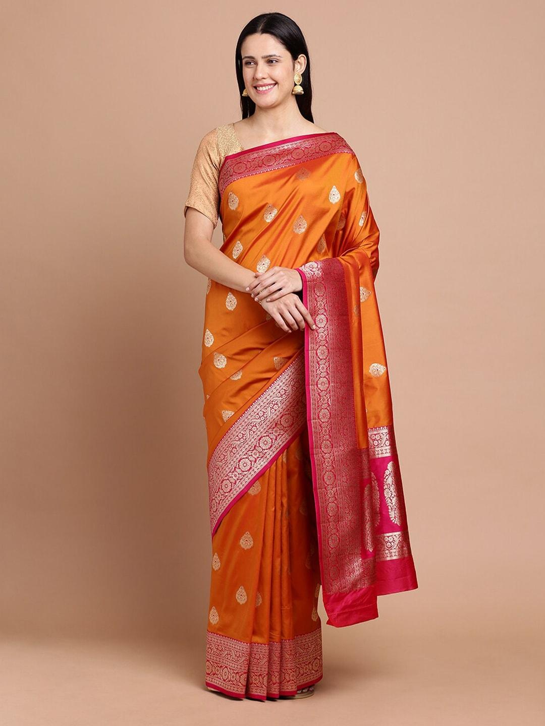 kalyan silks ethnic motifs woven design zari silk cotton saree