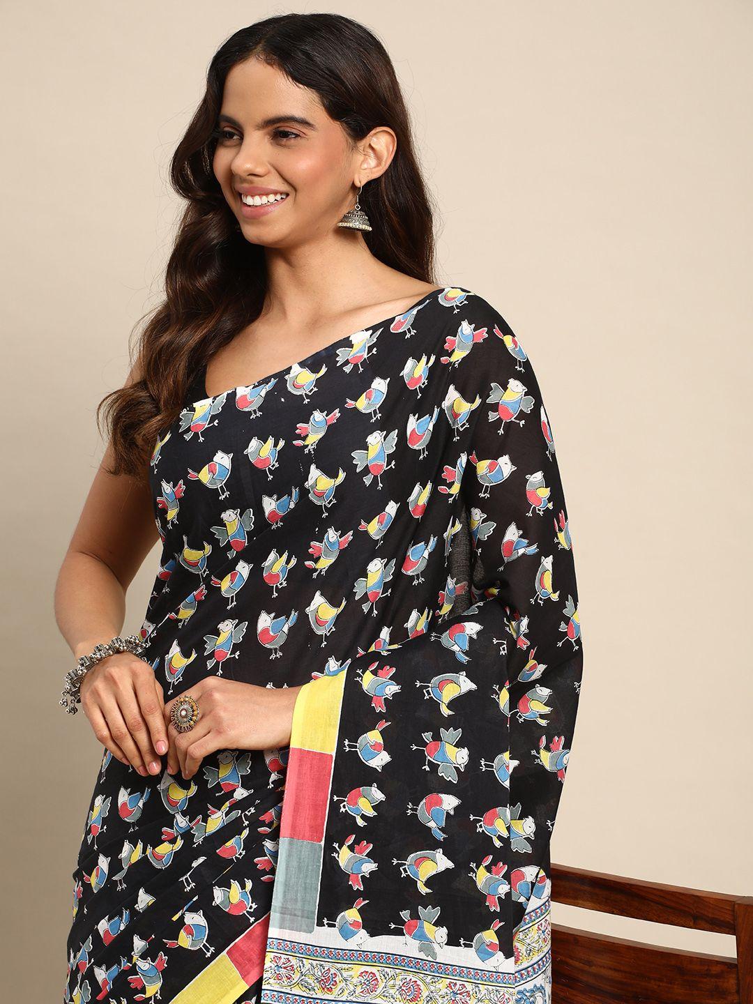 kalyan silks ethnic motifs pure cotton saree