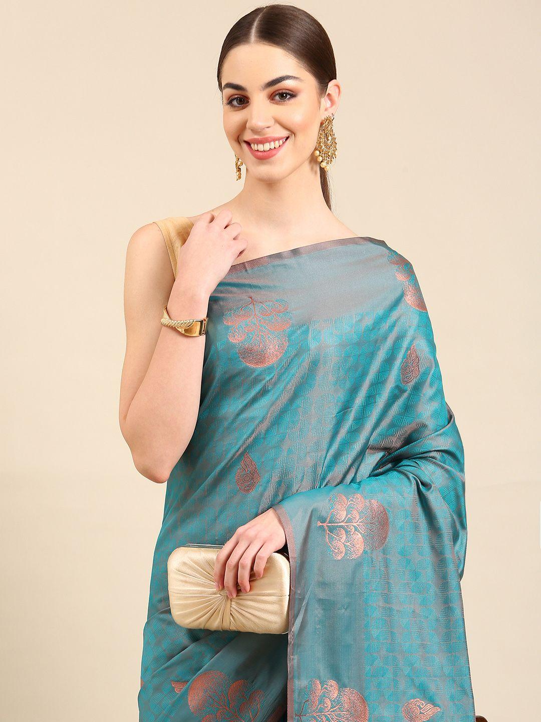 kalyan silks ethnic motifs woven design zari pure silk saree