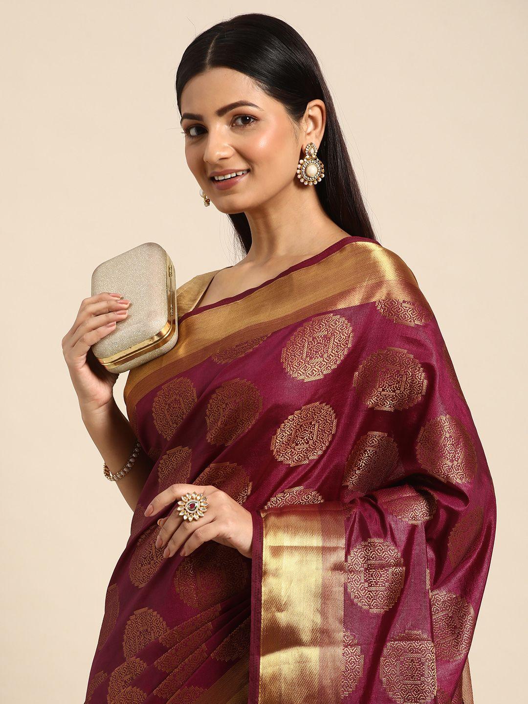 kalyan silks ethnic motifs zari jute cotton bhagalpuri saree