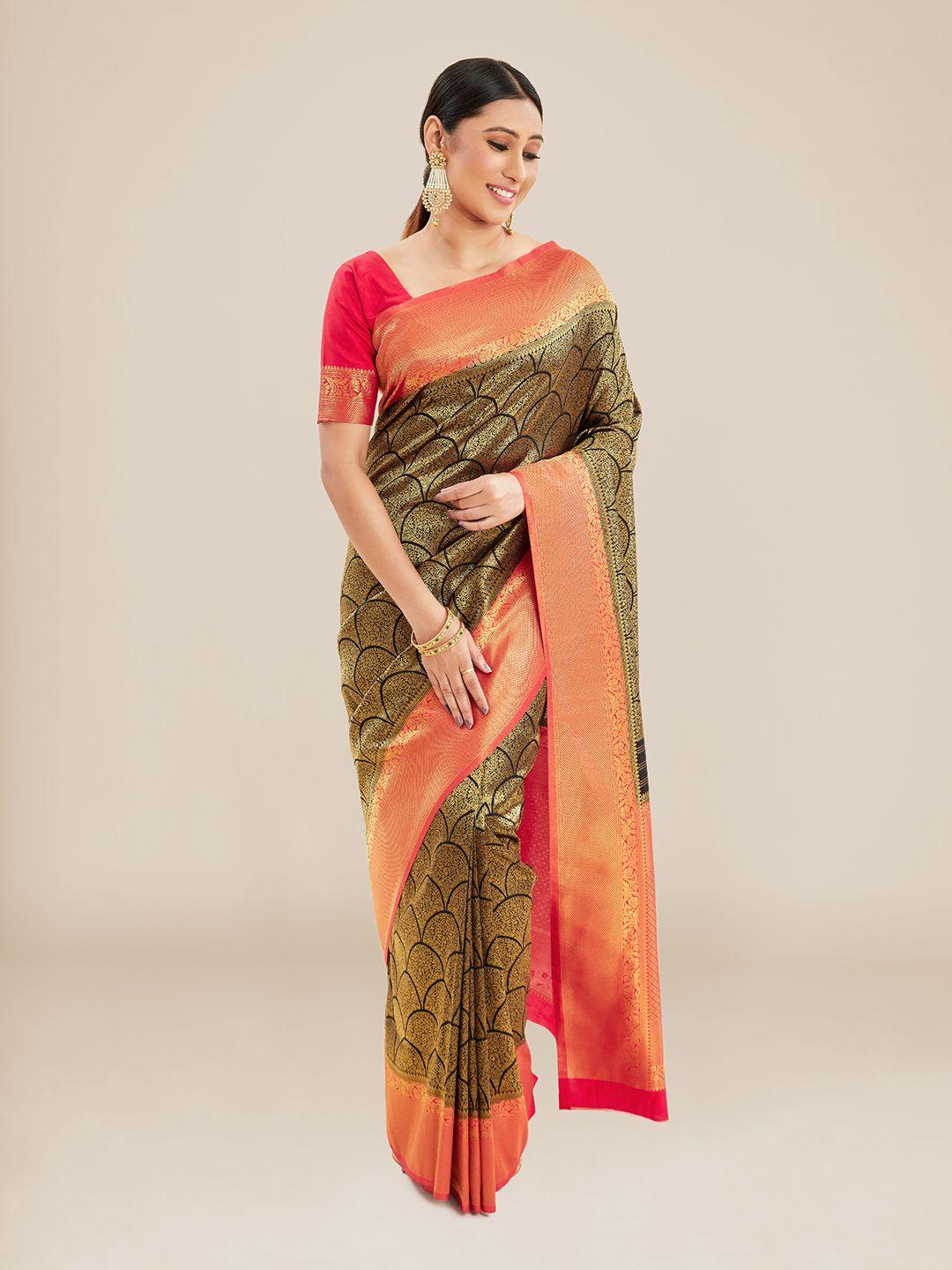 kalyan silks ethnic woven zari banarasi saree