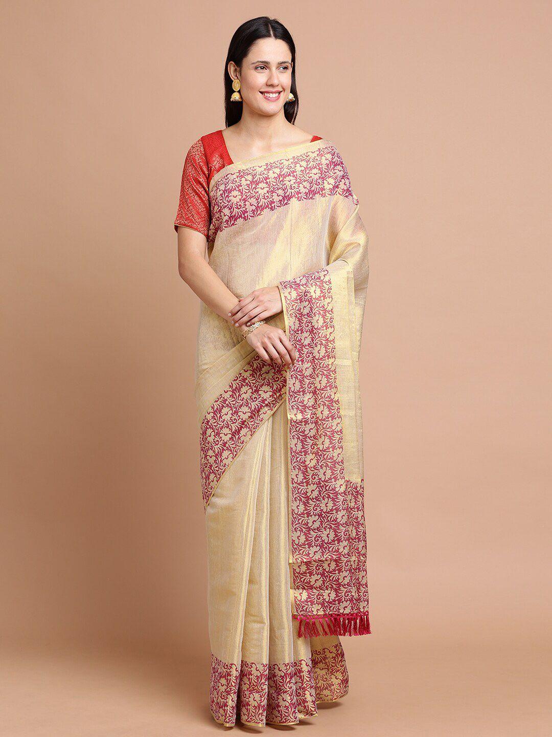 kalyan silks f floral silk cotton saree