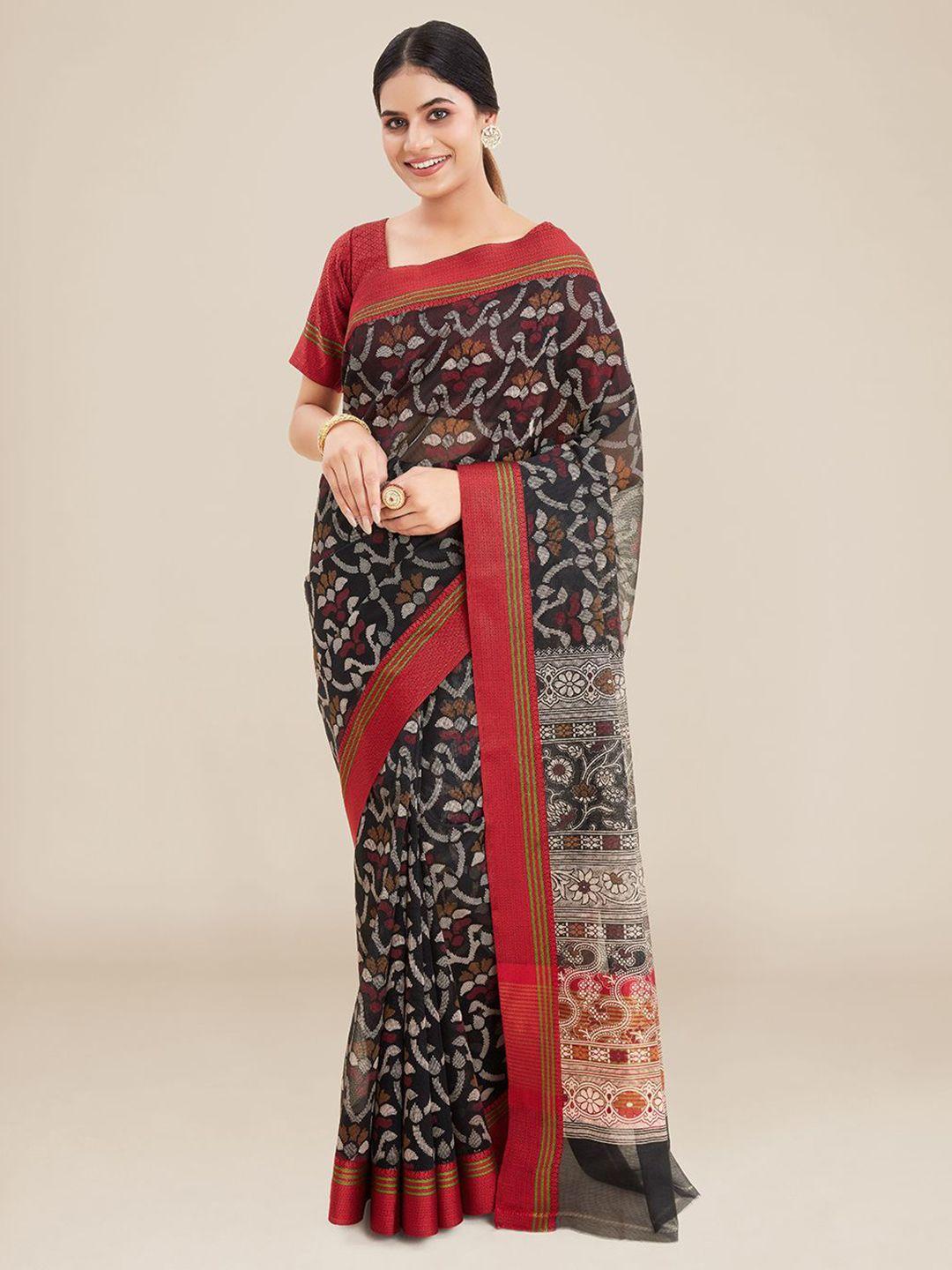 kalyan silks floral woven design saree