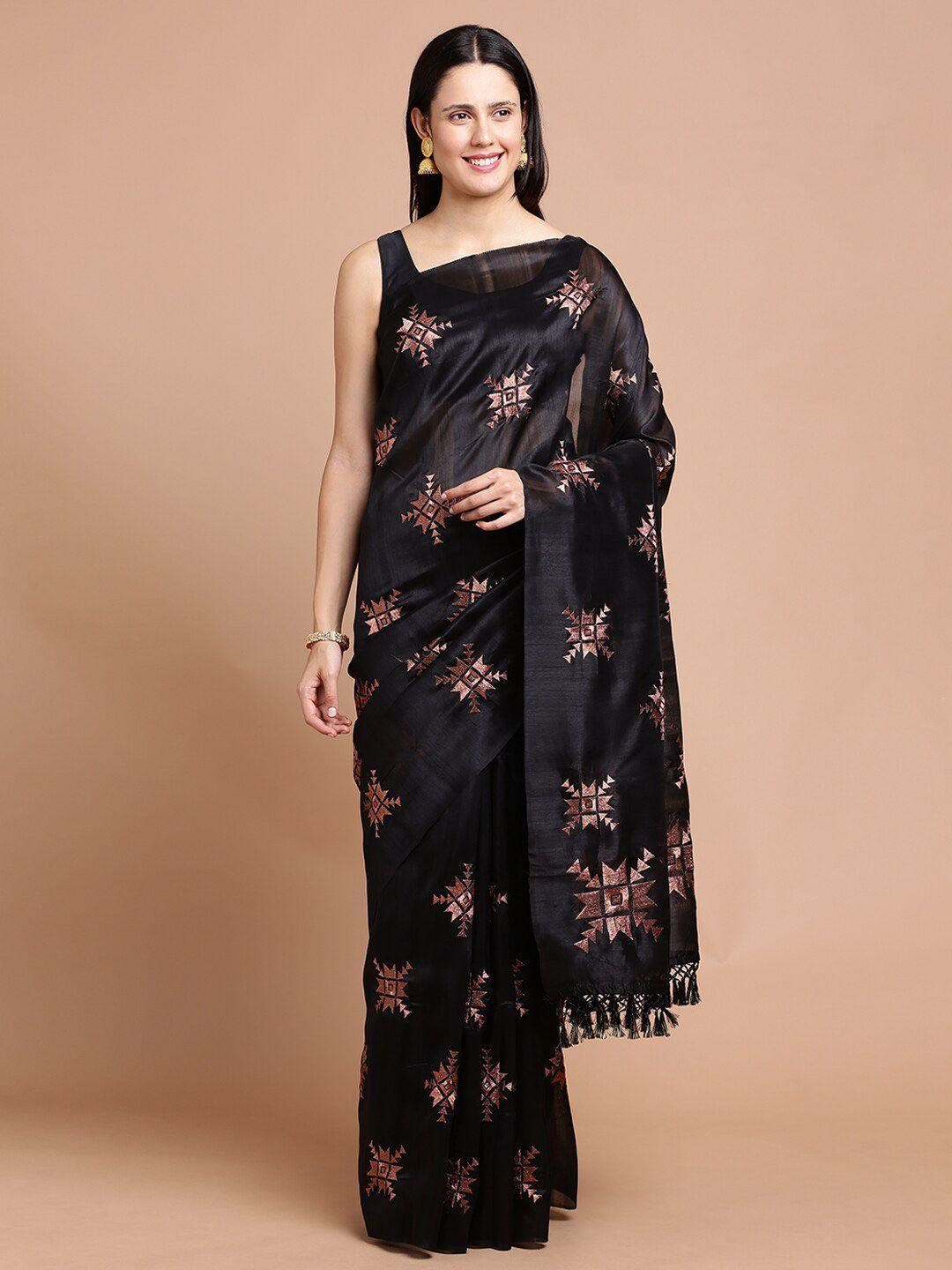 kalyan silks geometric woven design zari silk cotton saree