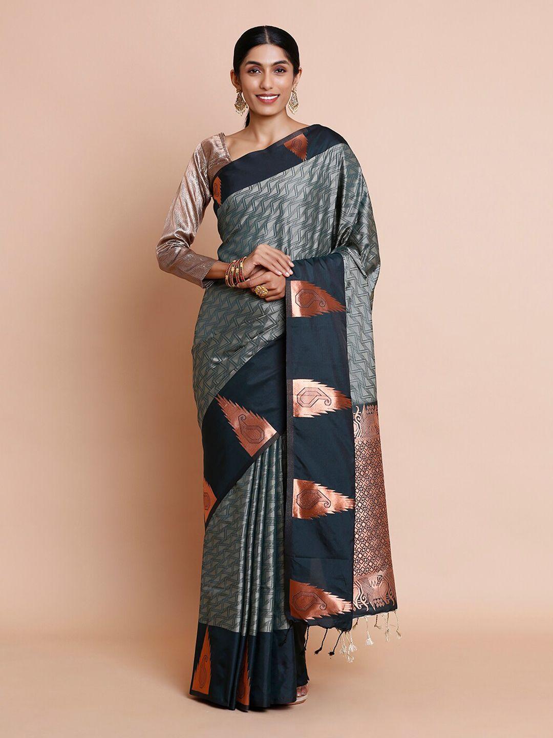 kalyan silks geometric zari kovai saree