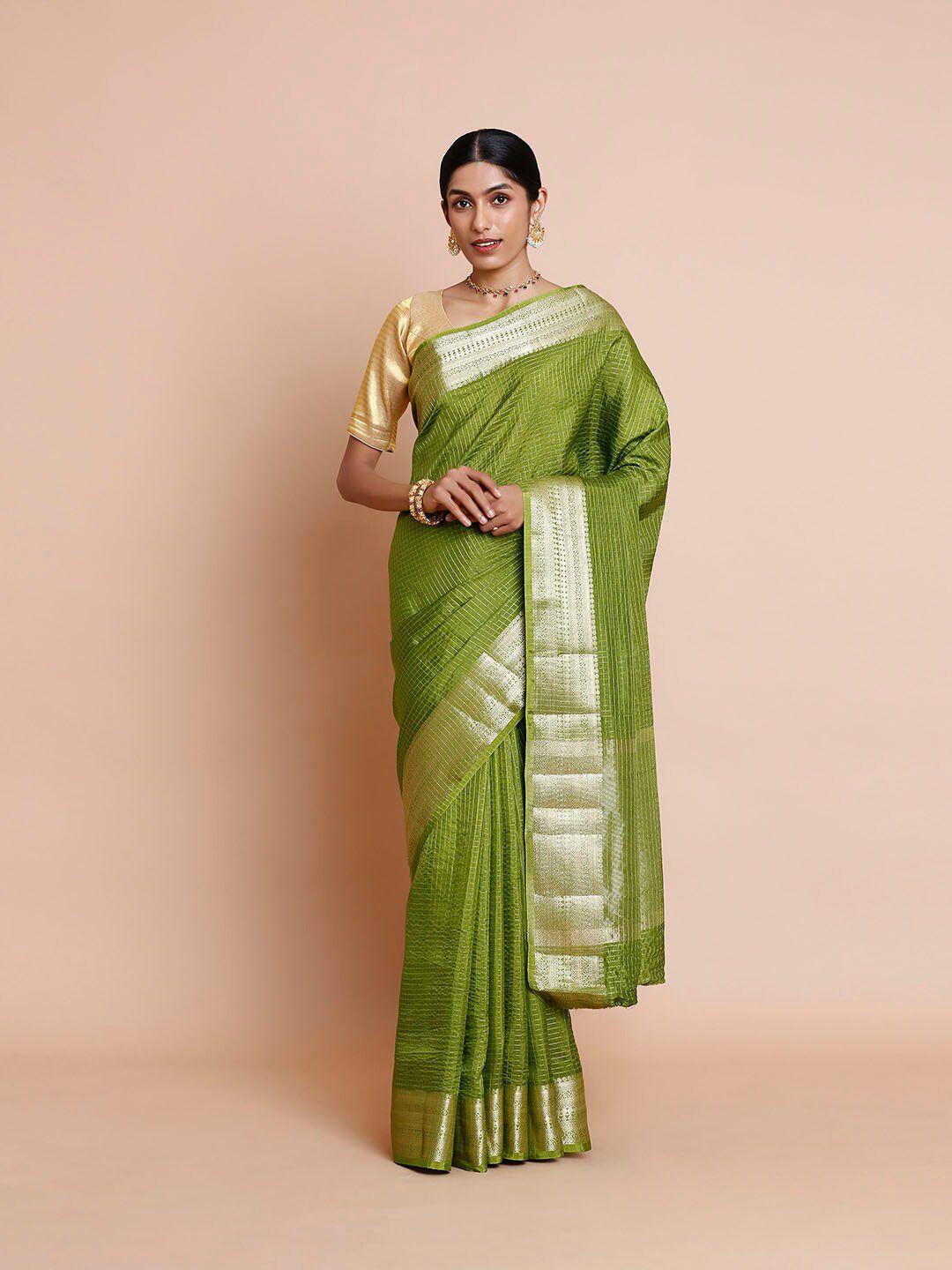 kalyan silks printed cotton kovai saree with blouse pieces