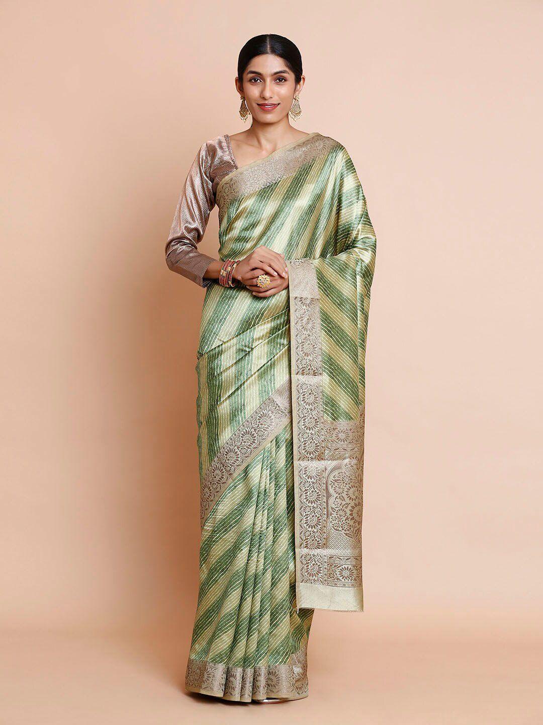 kalyan silks printed muga cotton saree