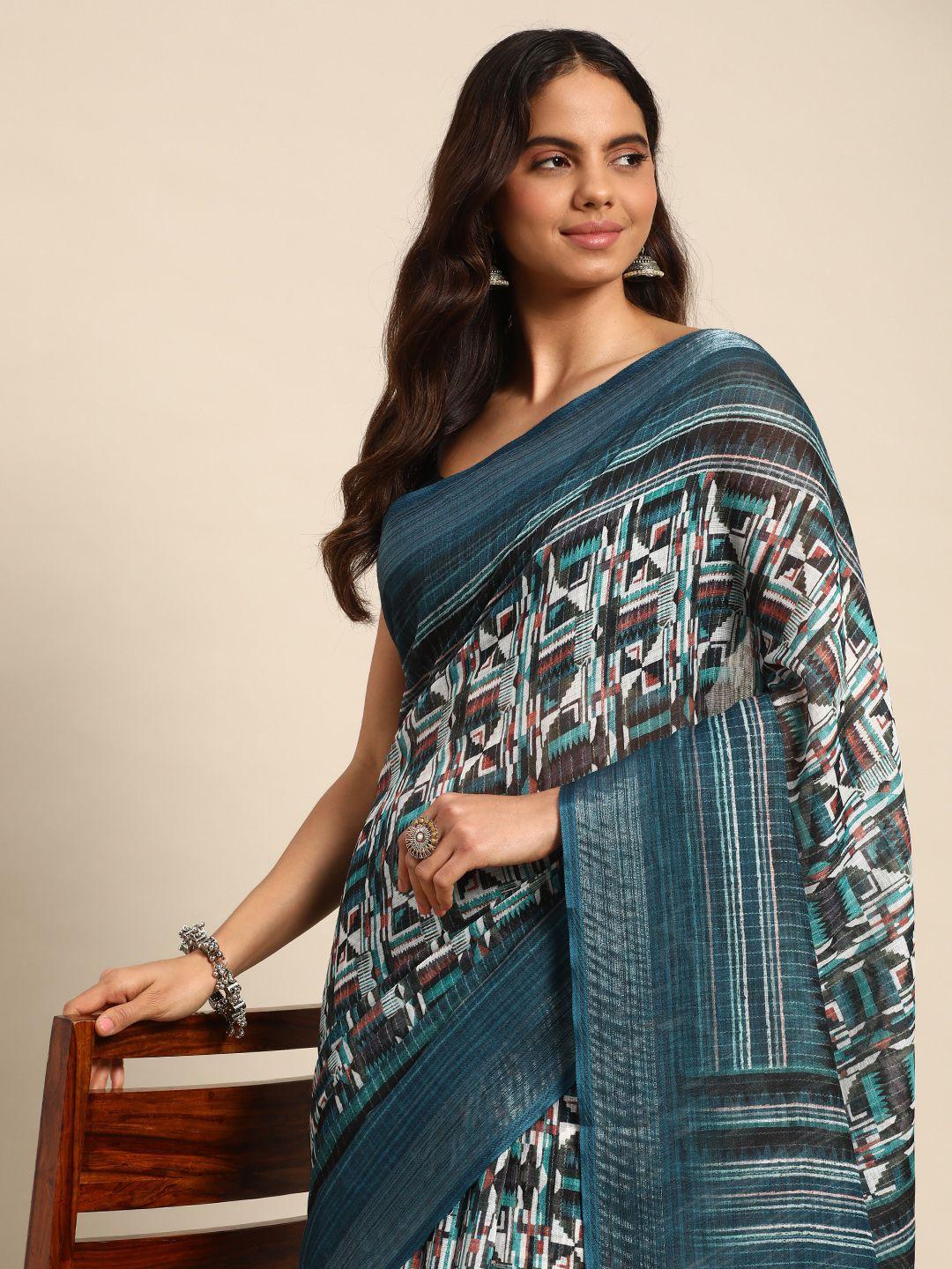 kalyan silks pure linen taant saree