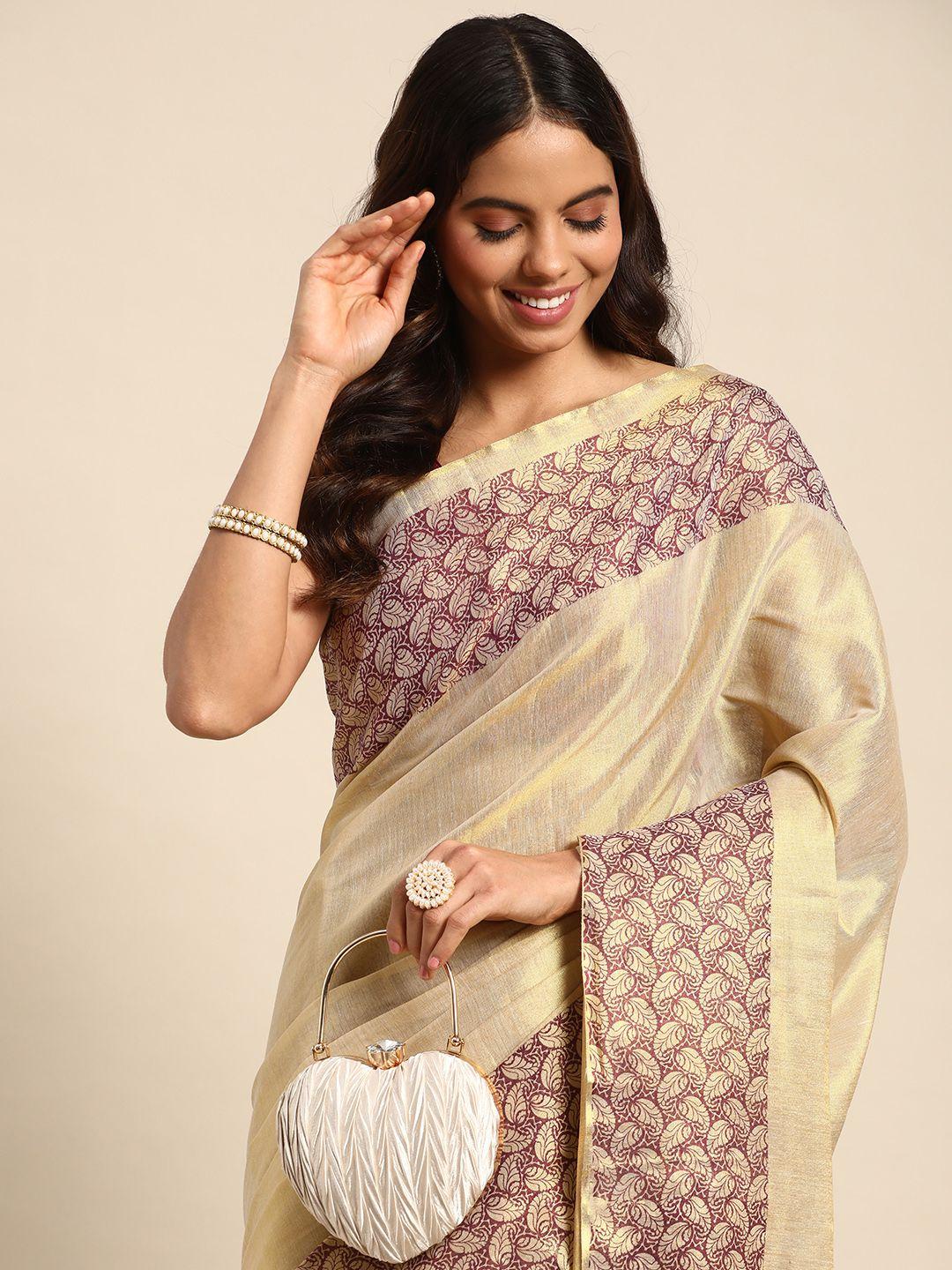 kalyan silks tissue chanderi saree