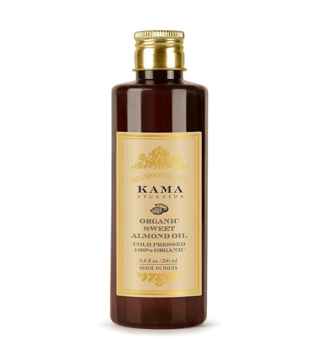 kama ayurveda cold pressed organic sweet almond oil 200 ml (unisex)