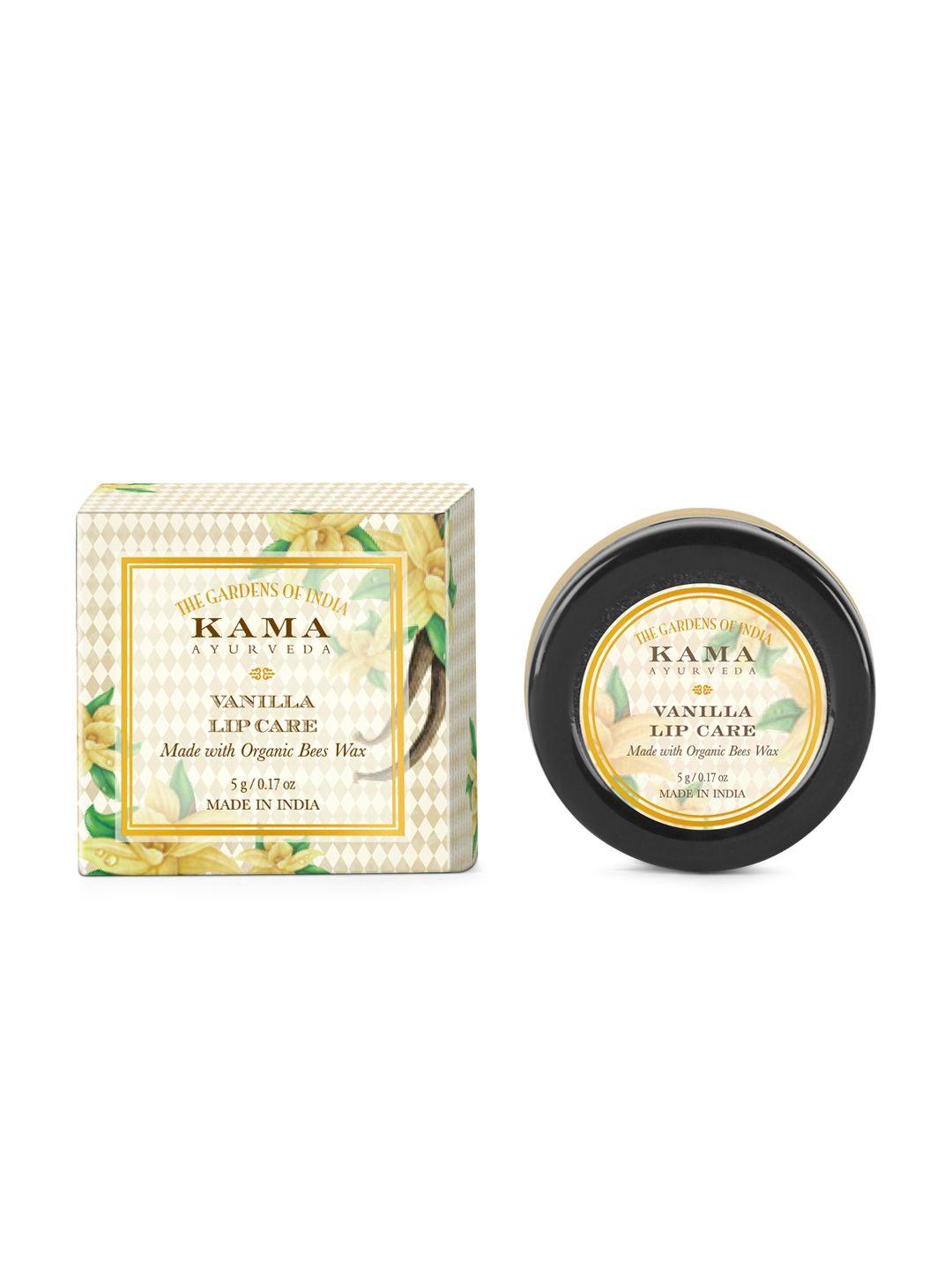 kama ayurveda non-sticky vanilla lip care to heals chapping - 5 g