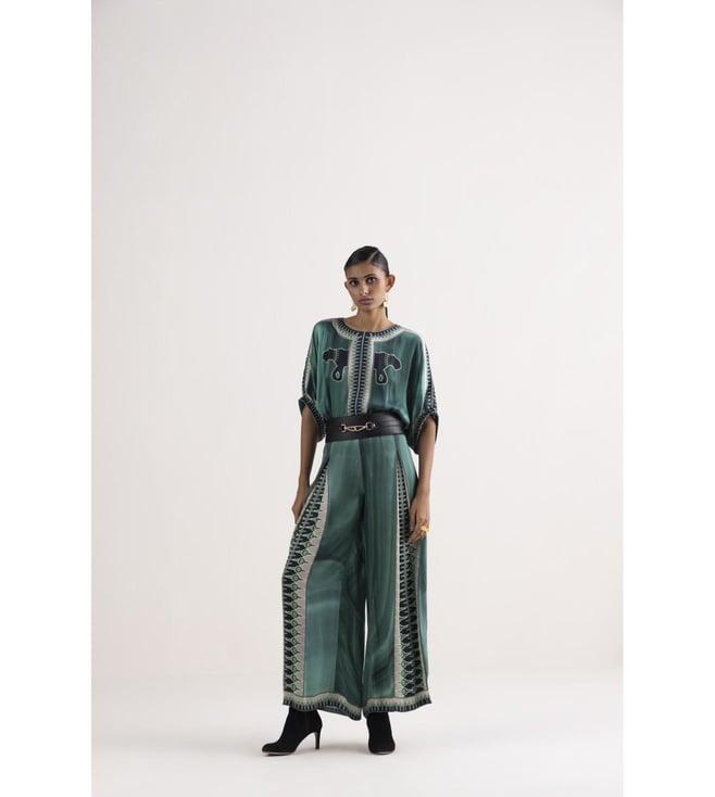 kamaali pret green namiri jelani jumpsuit