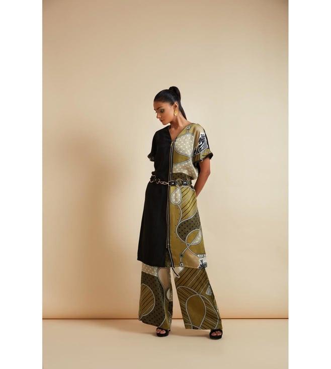 kamaali pret olive flow2.0 adara tunic with pant