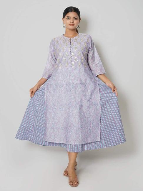 kameez by pooja mauve jashn kurta with inner