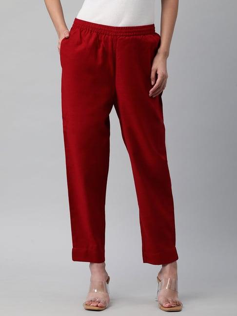 kami kubi maroon pants