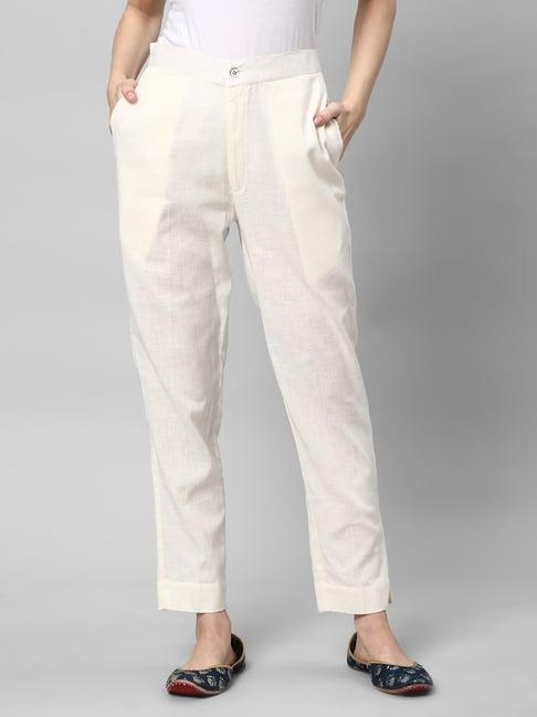 kami kubi off white linen pants