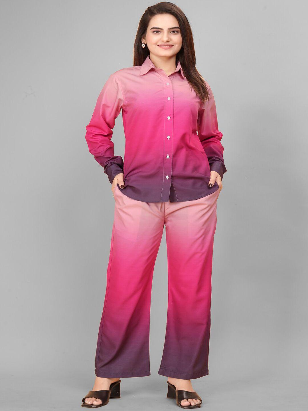 kandora ombre shirt & trousers