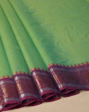 kanjeevaram fine cotton dress material