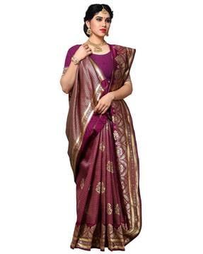 kanjivaram banarasi jacquard silk saree